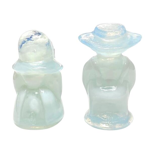 Eli & Sarah Amish Children Figurine Boyds Glass 1997 White Marshmallow B378 - Picture 8 of 10